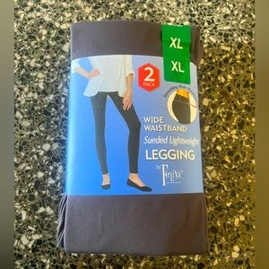 NWT Wide Waistband Legging By Felina 2pk XL